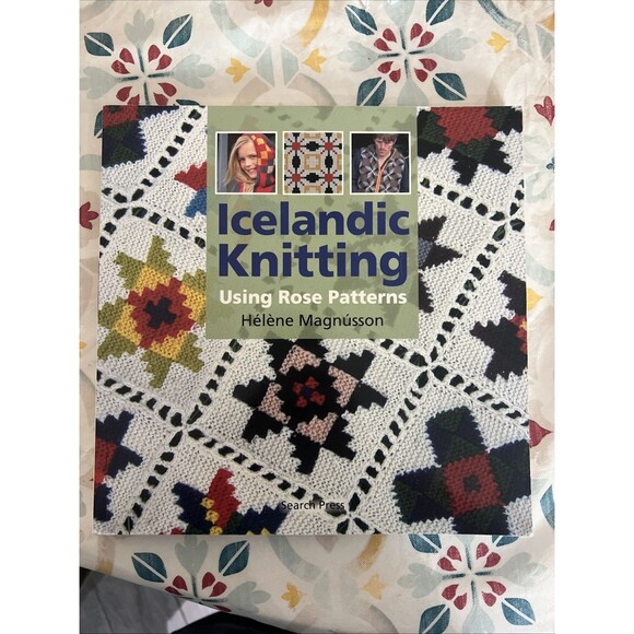 Icelandic Knitting Using Rose Patterns 26 Traditional Technique Sweater Cardigan - Picture 1 of 2